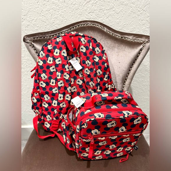 NEW GapKids x Disney Mickey Mouse Backpack and Matching Lunchbox - Two Piece Set